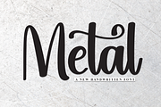 Metal | Script Font, a Handwritten Font by Scratchones (Thumbnail 1 of 9)