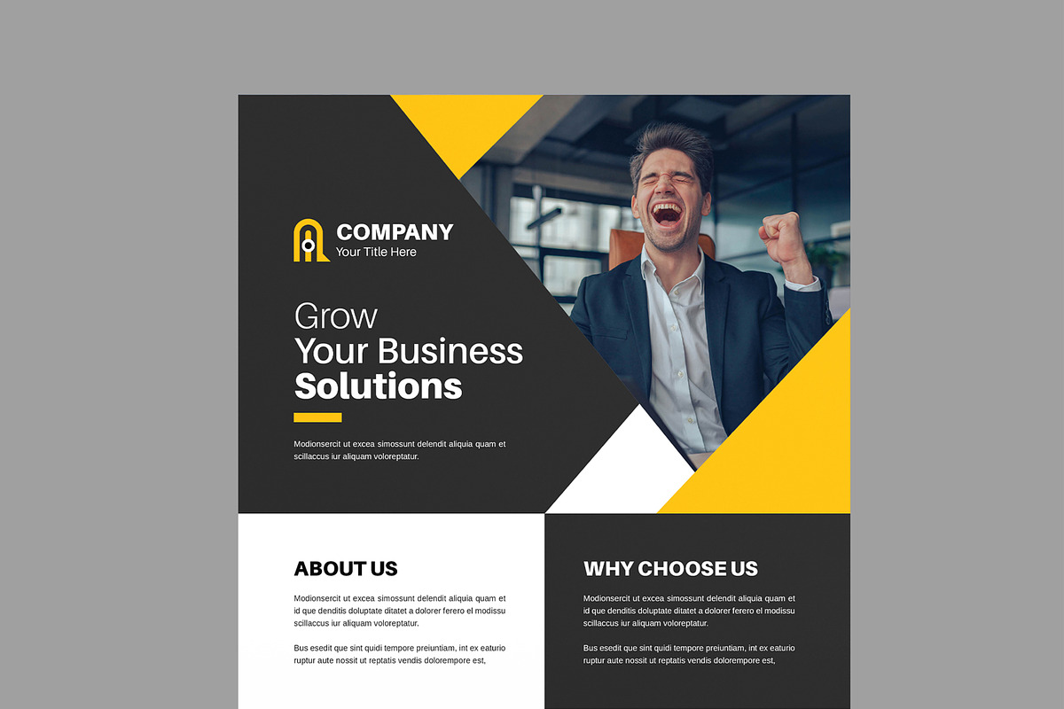 Corporate Flyer Design Layout, a Flyer Template by MightyDesign (Photo 4 of 8)