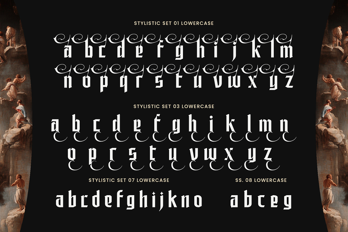 Tourah Shock Typeface, a Blackletter Font by alit design (Photo 15 of 17)