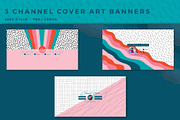 Youtube: Colorful Retro Branding Kit, a Social Media Template by Liseno Designs (Thumbnail 2 of 7)