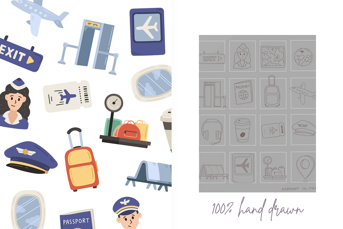 Airport Adventure Patterns, a Pattern Graphic by Palau (Photo 8 of 9)