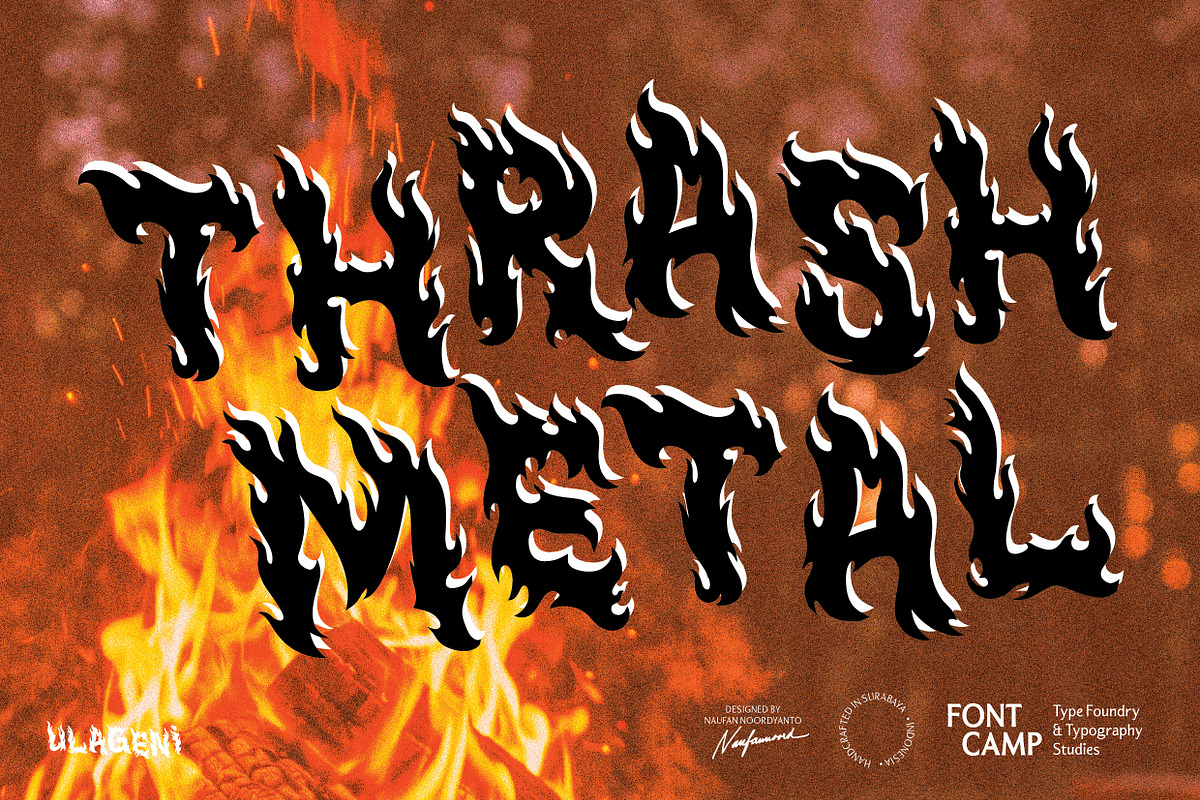 Ulageni Font (Serpent of Fire), a Symbol Font by Fontcamp Type Foundry (Photo 9 of 9)