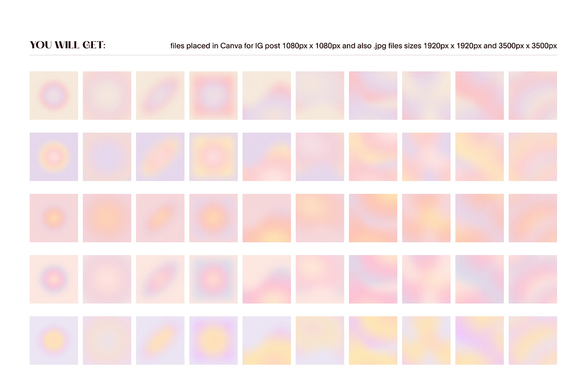 Soft Dreams Textured Gradients, a Texture Graphic by Alice Store (Photo 2 of 10)