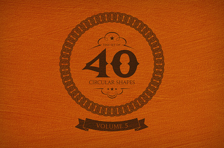 40 Circular Shapes - Vector - Vol. 5