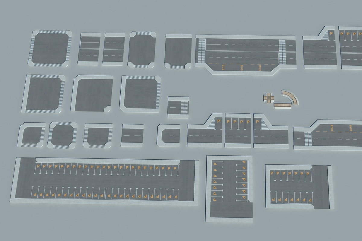 Low poly 3D Cartoon City Modular, an Architecture 3D Model by NOMODOL (Photo 14 of 20)