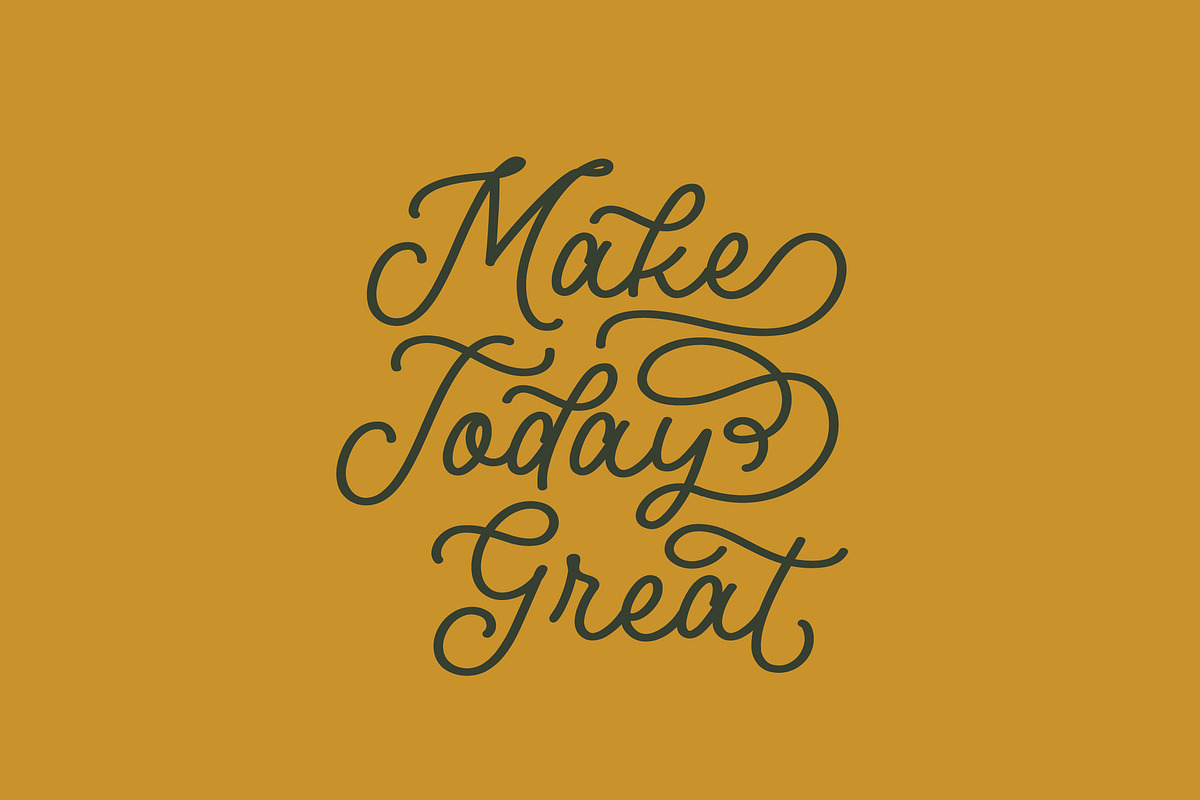The Oldie Monoline Script, a Script Font by etigletters (Photo 5 of 9)