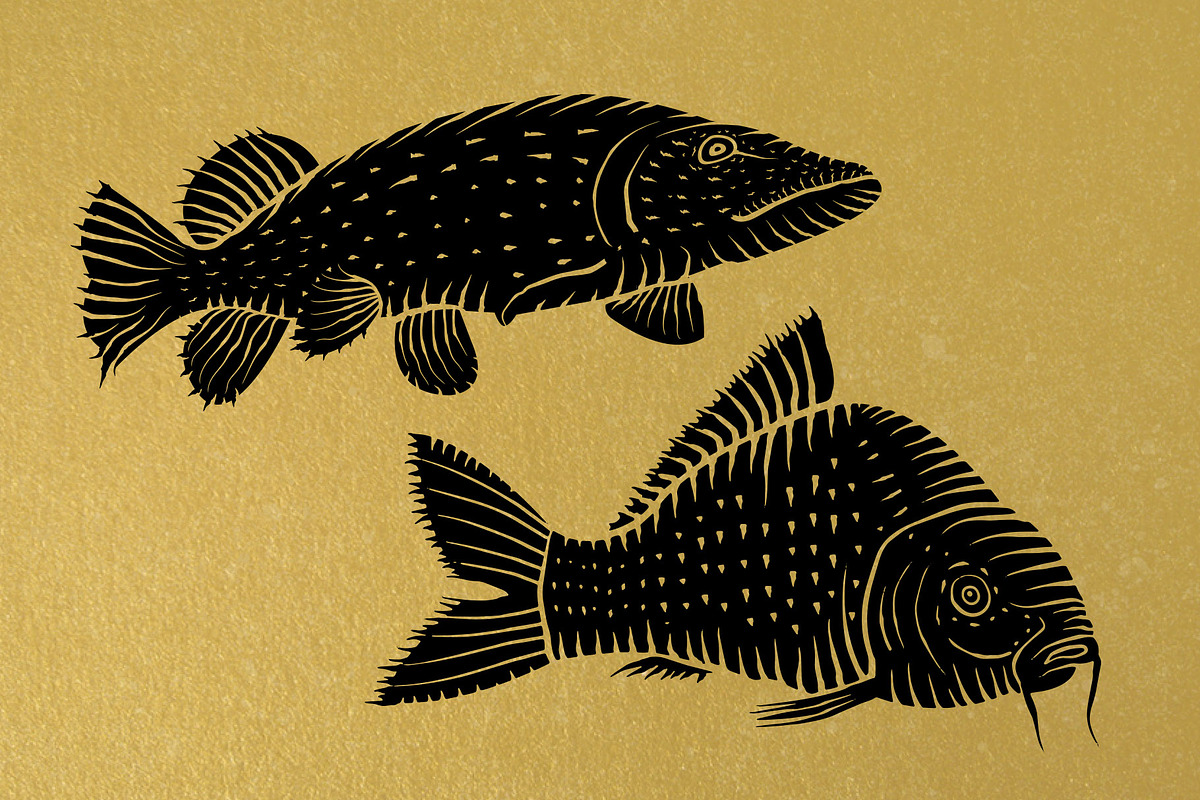 River Fish logotype, an Illustration by Sukhochev (Photo 3 of 3)