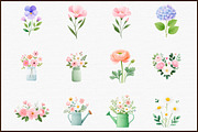 Romantic Summer Garden Watercolor Fl, an Illustration by Sublimation Artist (Thumbnail 3 of 6)