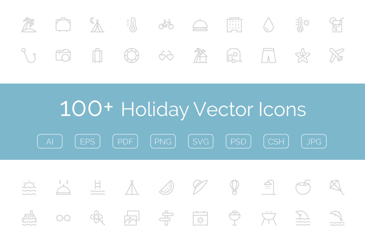 100+ Holiday Vector Icons