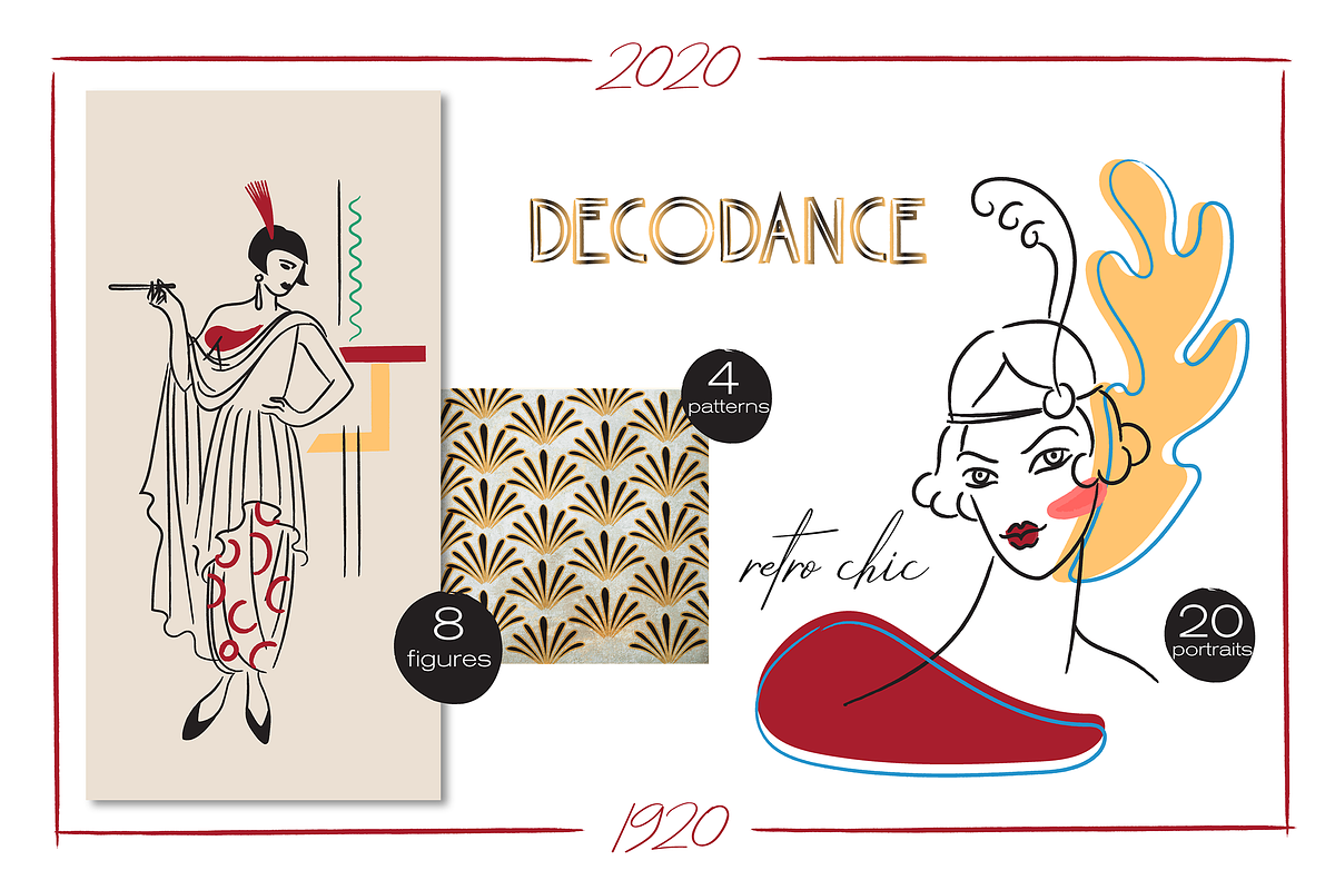 Decodance linear graphic, an Illustration by masha gross (Photo 1 of 6)