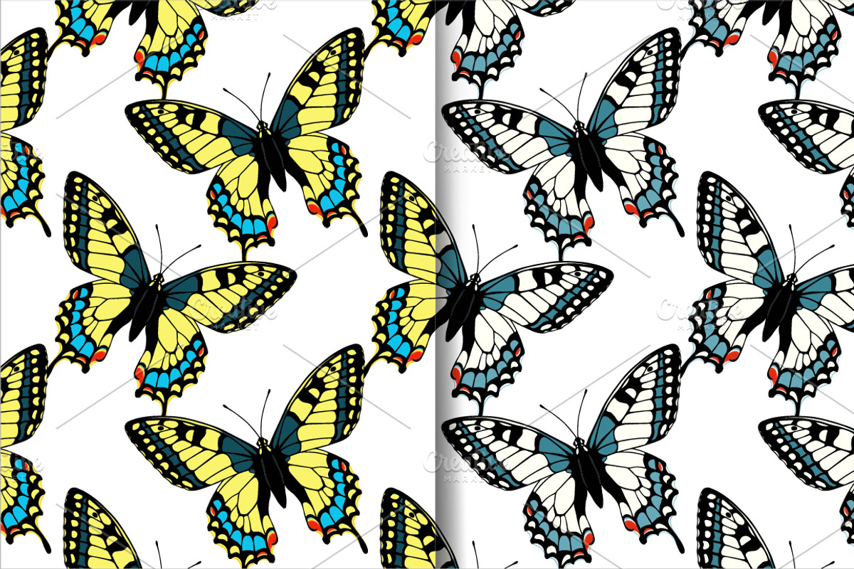 Butterflies patterns+illustrations, an Illustration by IreneArt illustrations (Photo 3 of 5)