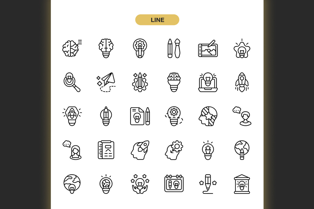 Wolrd Creativity & Innovation Icons, an Icon by Spacepixel Creative (Photo 2 of 3)