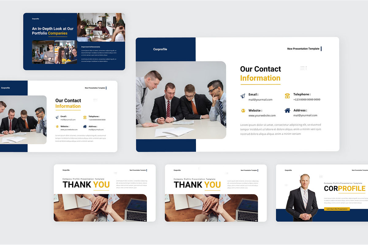 Company Profile Powerpoint, a Presentation Template by SquidPixey (Photo 5 of 6)