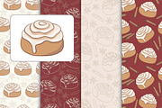 Cinnamon rolls collection, a Pattern Graphic by slowcentury (Thumbnail 1 of 5)