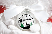Christmas Ornament SVG File, an Illustration by OldMarket Designs (Thumbnail 2 of 9)
