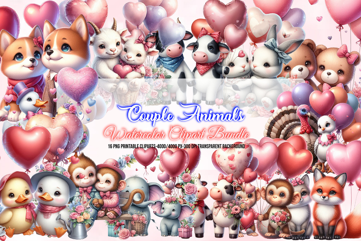 Mega Watercolor Clipart Bundle, a Seasonal Illustration by Craft Nest (Photo 14 of 20)