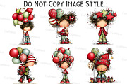 Whimsical Cute Kids With Balloons, an Illustration by Craft Nest (Thumbnail 4 of 7)