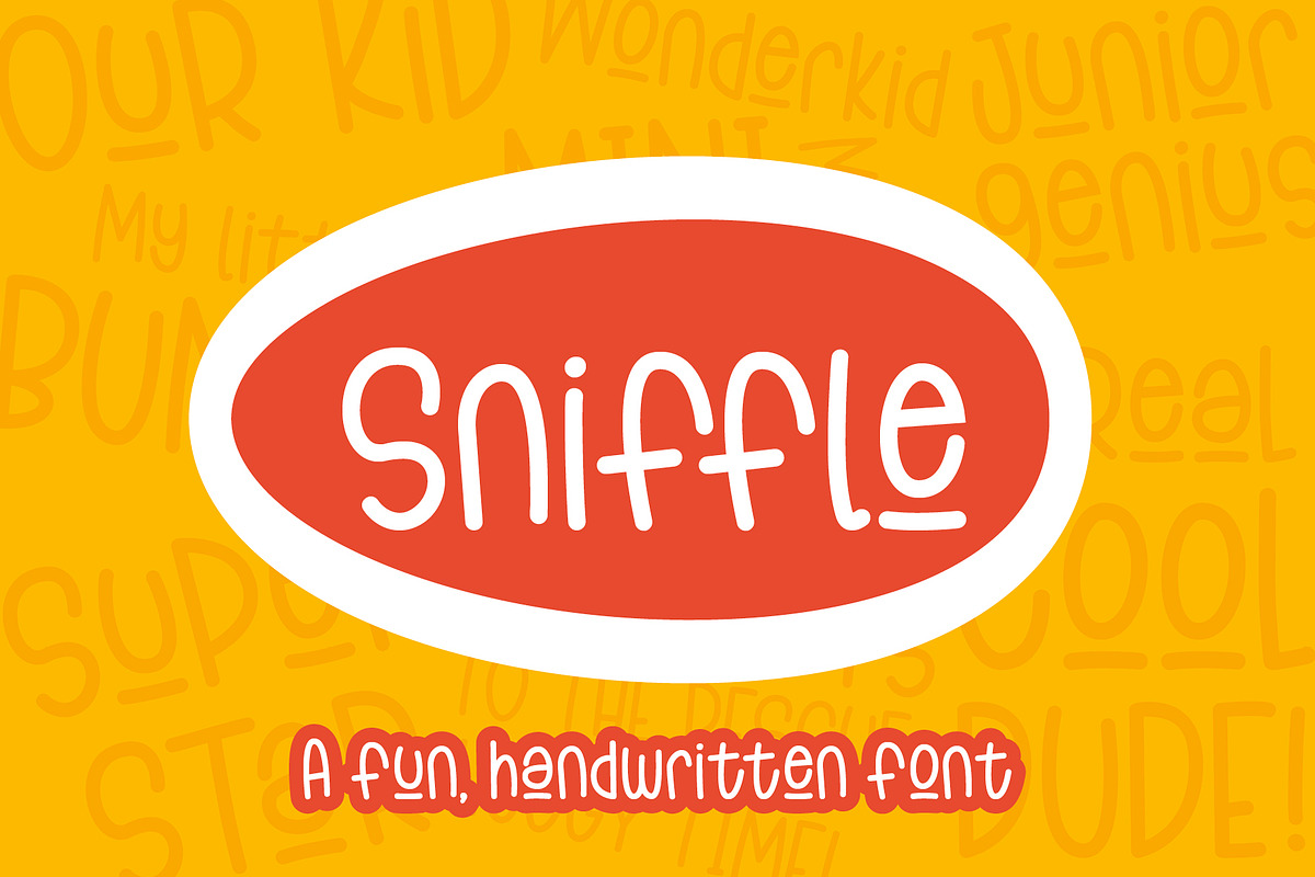Sniffle - a fun handwritten font!, a Script Font by Little Type Factory (Photo 11 of 11)
