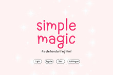 Simple Magic - Neat handwriting font