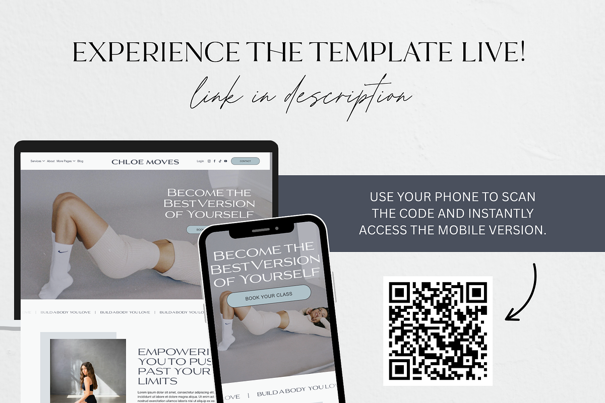Squarespace Website Template Fitness, a Squarespace Template by Breah Designs (Photo 7 of 10)