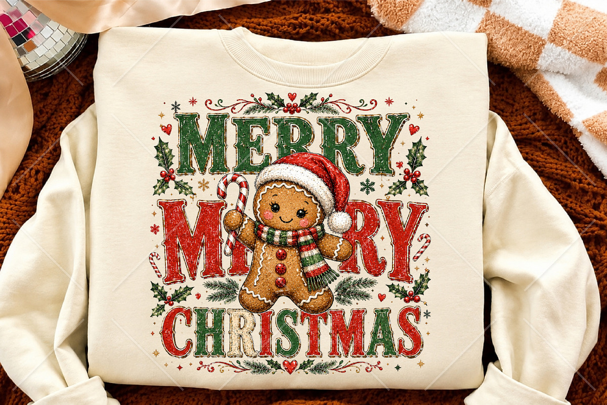 Merry Christmas Gingerbread PNG, a Seasonal Illustration by Canvas Craft (Photo 4 of 6)