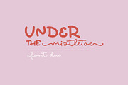 Under The Mistletoe Font Duo, a Script Font by CallMeStasia (Thumbnail 1 of 13)