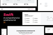 Swift wireframe kit, a Wireframe Template by james_gillen (Thumbnail 1 of 9)