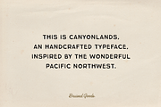 Canyonlands, a Sans Serif Font by Bruised Goods (Thumbnail 2 of 10)
