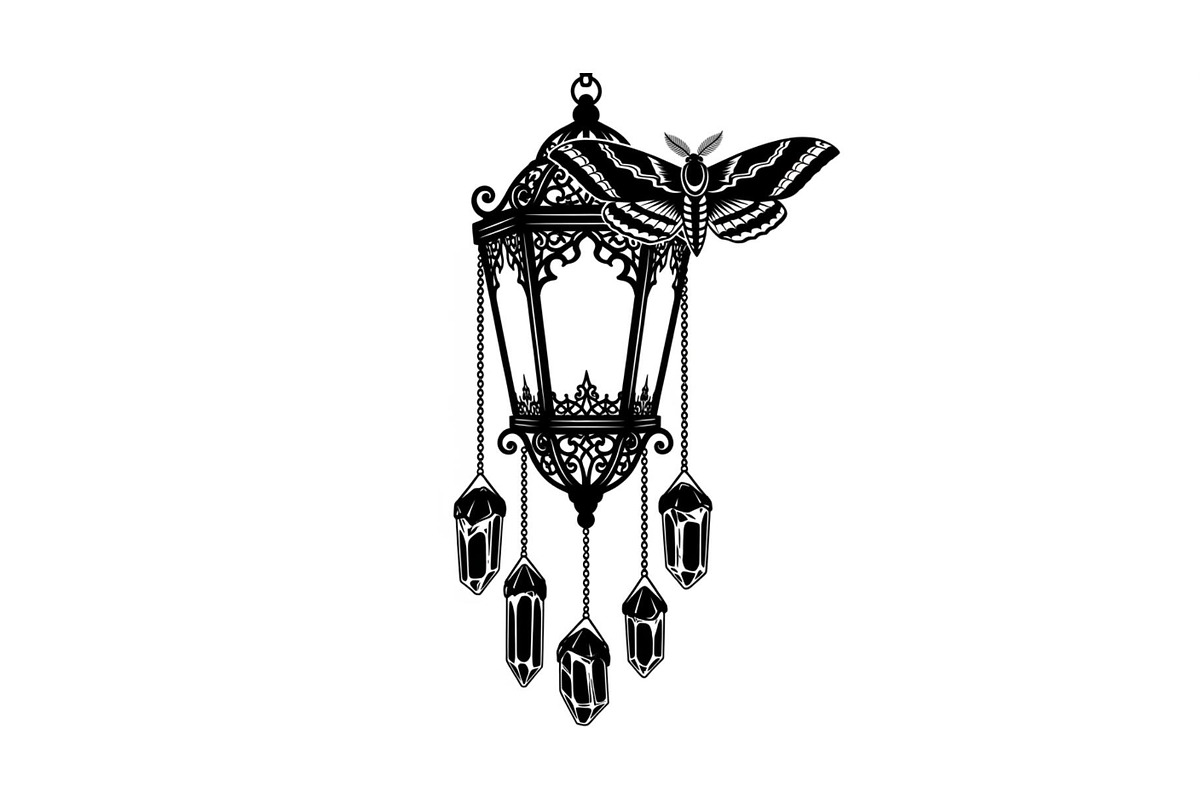 Mystical Moth Lantern Design Bundle, an Illustration by Designs_River (Photo 13 of 31)