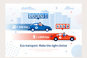 Eco Transport Vector Scenes, a Landing Page Template by PavelVinnik (Thumbnail 3 of 3)