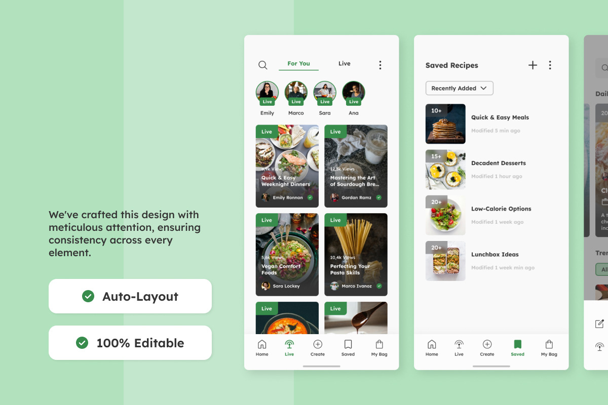 NomNom - Food Recipe Mobile App, an App Template by twinstd (Photo 2 of 5)