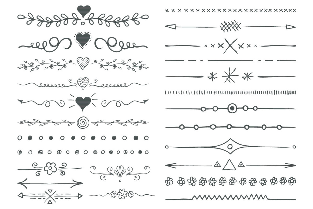 25 Hand drawn vector divider, a Graphic by ladik (Photo 3 of 3)