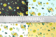 Floral patterns  - watercolor paper, a Pattern Graphic by DigitalCloud (Thumbnail 1 of 2)