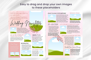 Wedding Canva Newsletter Template