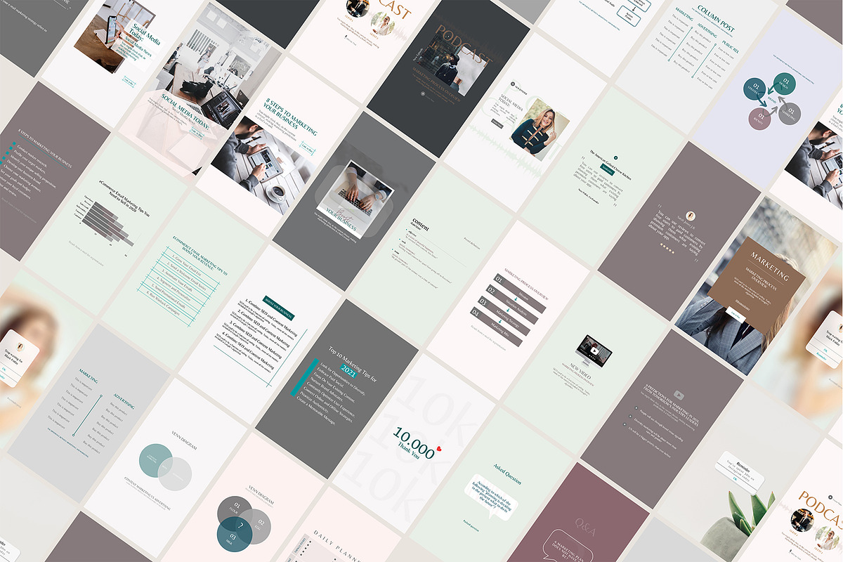 Content Marketing Template CANVA, a Social Media Template by goodesign (Photo 9 of 23)