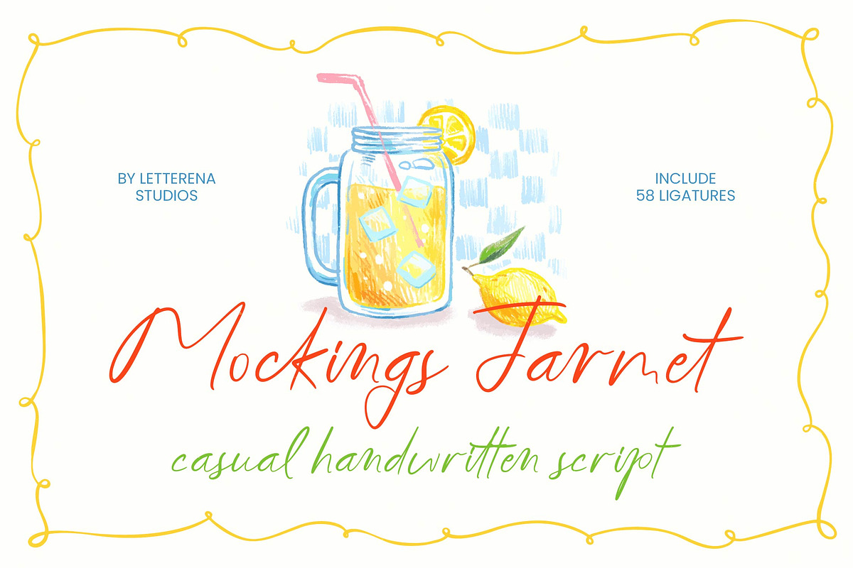 Mockings Jarmet Casual Handwritten, a Script Font by Letterena Studios Script (Photo 1 of 10)