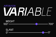 Artavion - Variable Sans Serif, a Sans Serif Font by Valentino Vergan (Thumbnail 10 of 14)