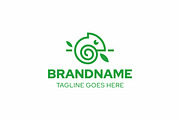 Chameleon on the Branch Logo, a Branding & Logo Template by Pray Art Design Studio (Thumbnail 1 of 2)