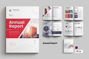 Annual Report Template, a Brochure Template by Cleffon_Graphic_Studio
