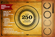 Over 250 Vector Decorative Elements, an Object Graphic by Damien (Thumbnail 1 of 5)