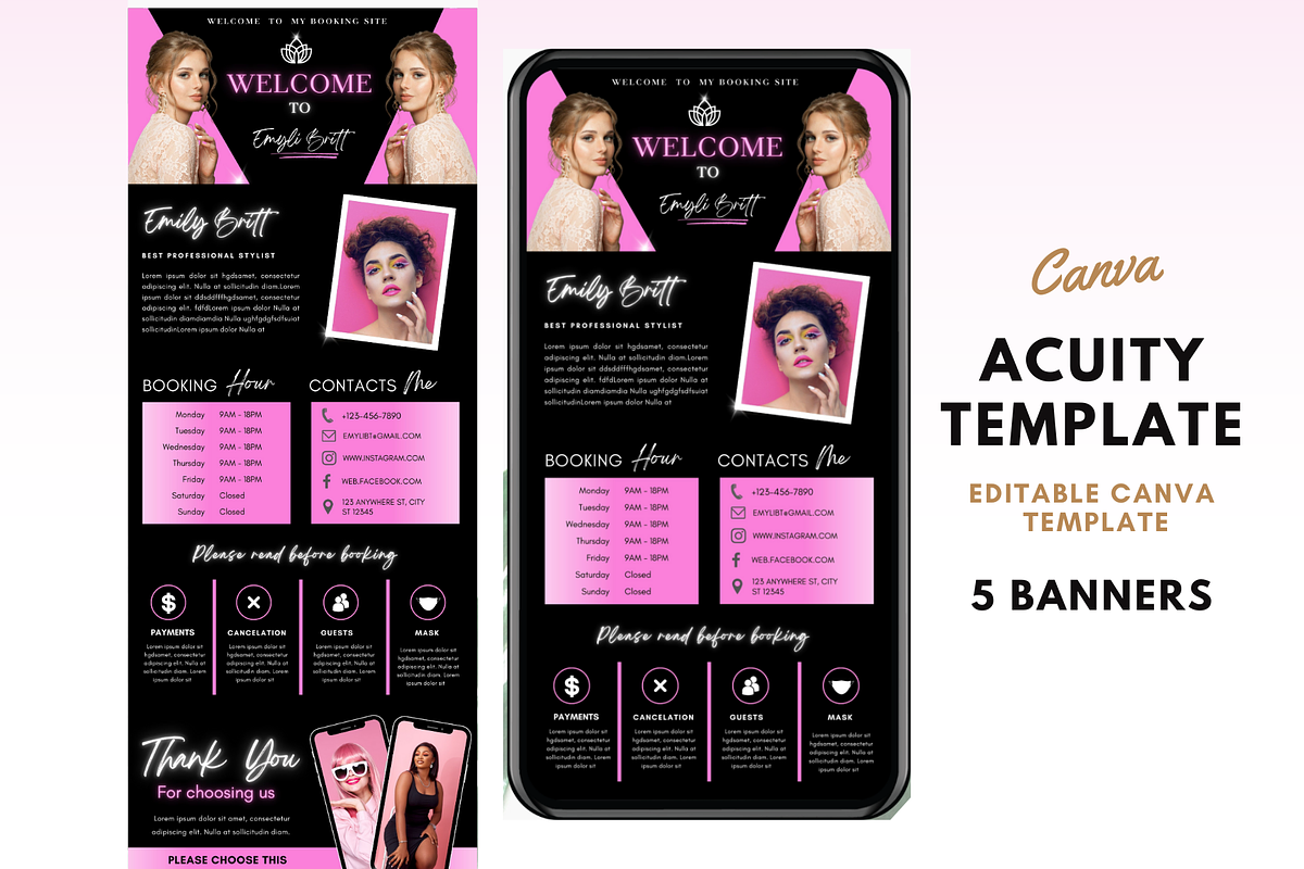 Acuity Scheduling Template, a Templates & Theme by TimCanvaTemplate (Photo 1 of 5)