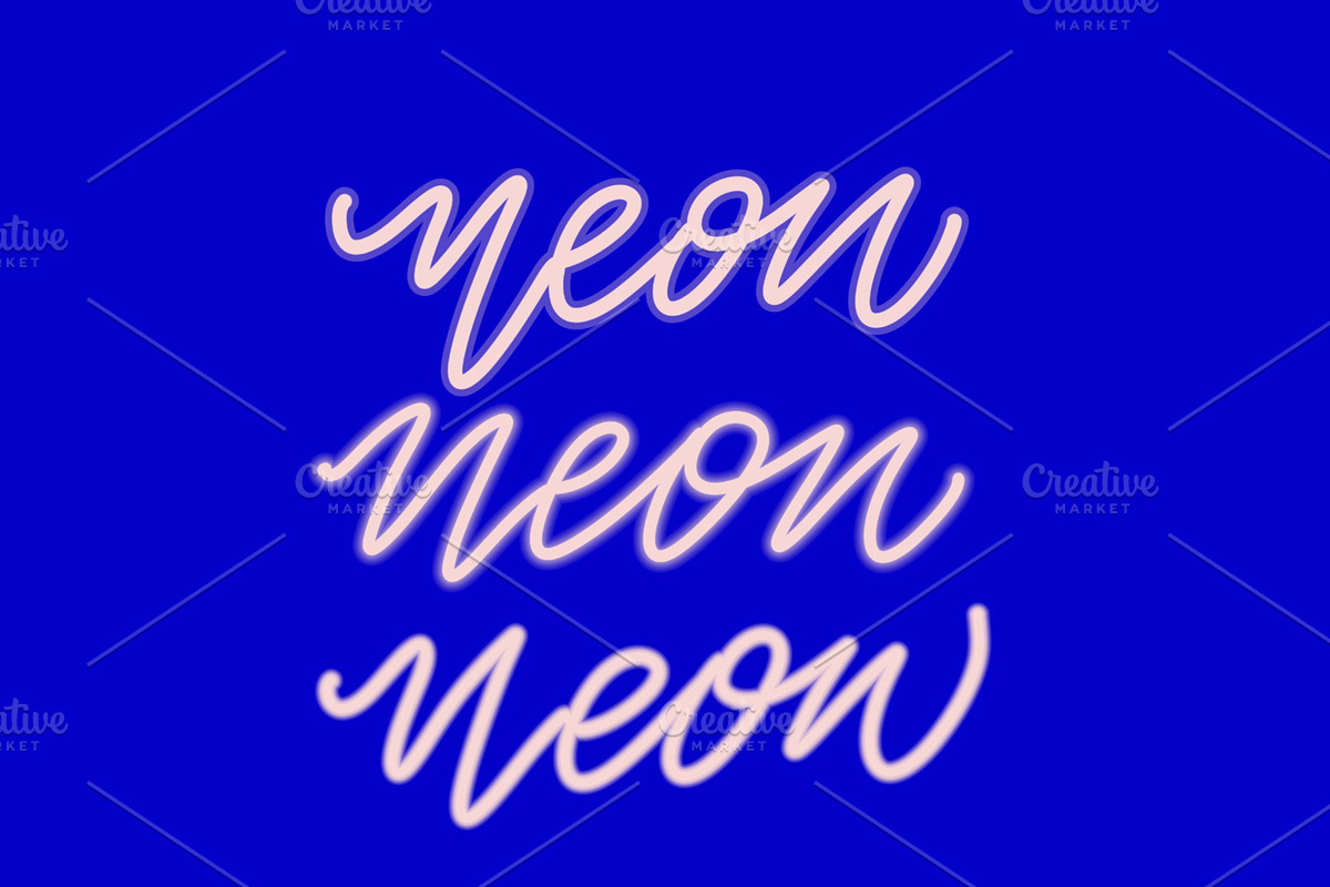 Neon Procreate Brushes, a Brush Add-On by AestheticDomain (Photo 2 of 5)