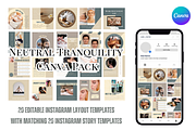 Neutral Tranquility Canva Pack, a Social Media Template by Contento BH (Thumbnail 1 of 4)