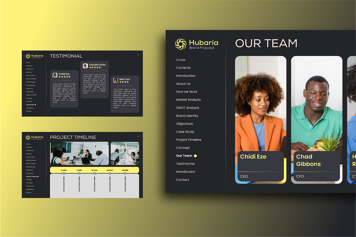 Hubaria - Brand Proposal, a Presentation Template by ArbaStudio (Photo 3 of 5)