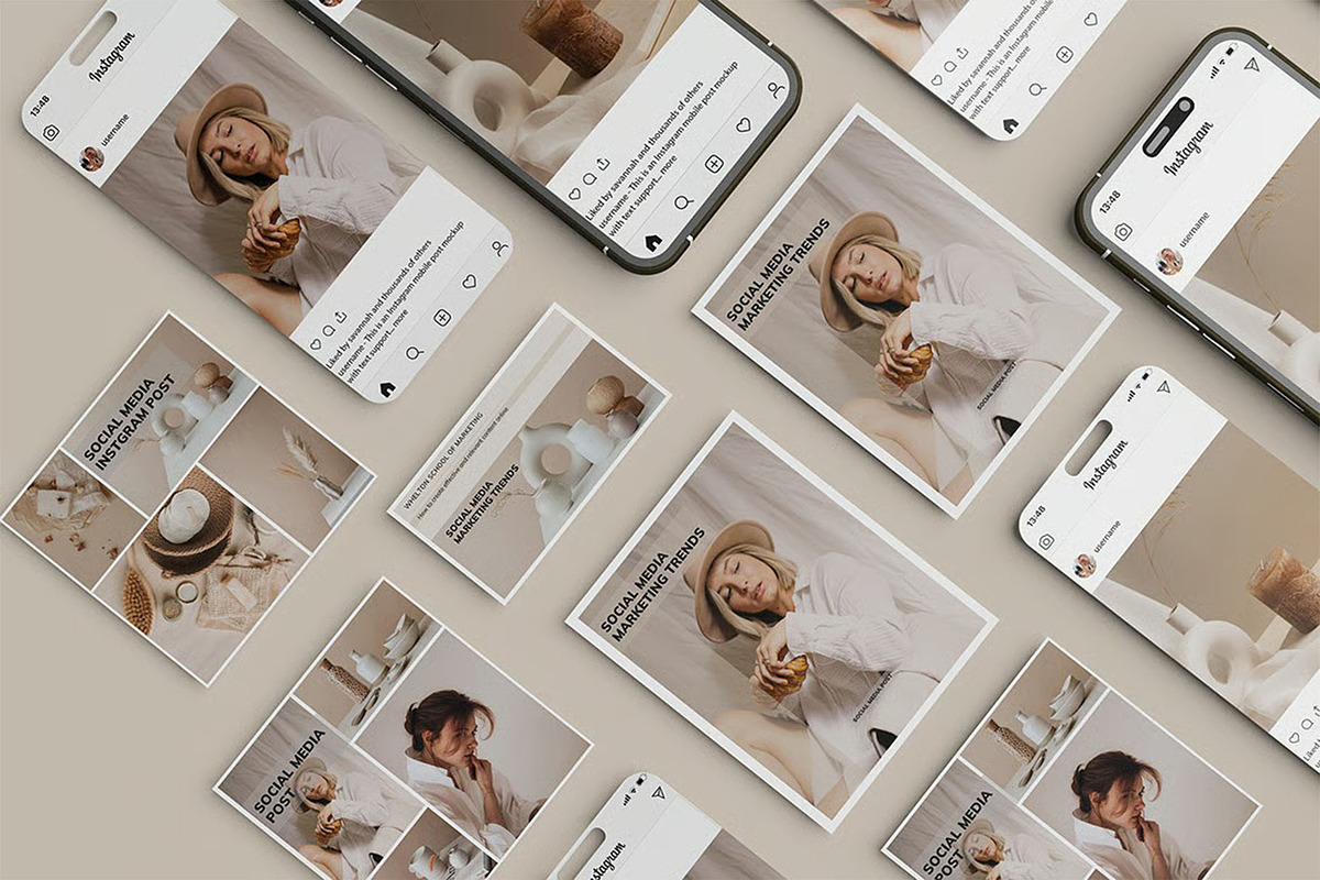 Social Media Post Mockup, an Advertising Mockup by zpackcreative (Photo 3 of 6)