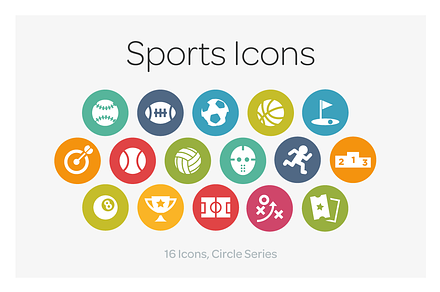 Circle Icons: Sports, an Icon by Scott Dunlap