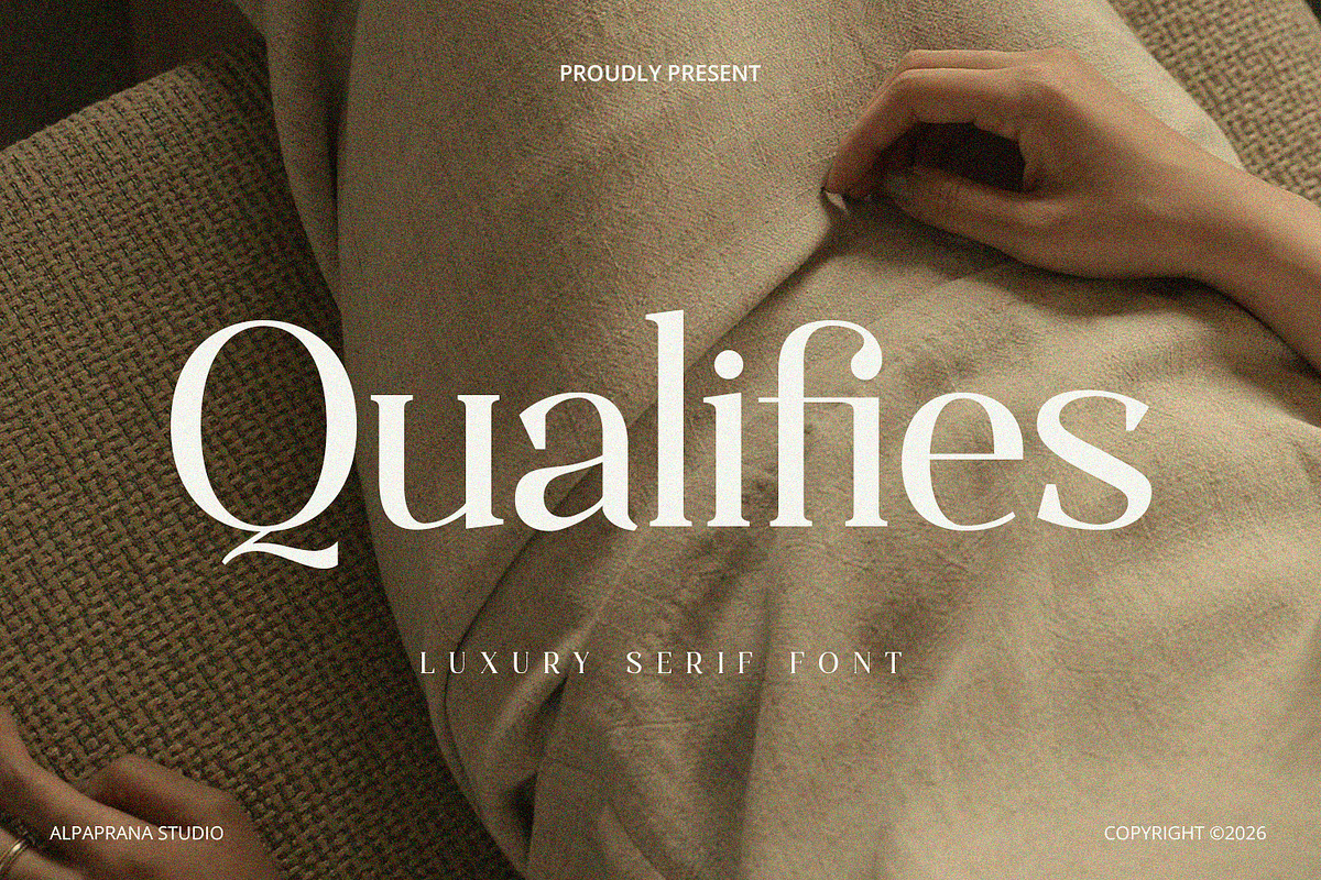Qualifies - Serif Font, a Serif Font by Alpaprana (Photo 1 of 11)