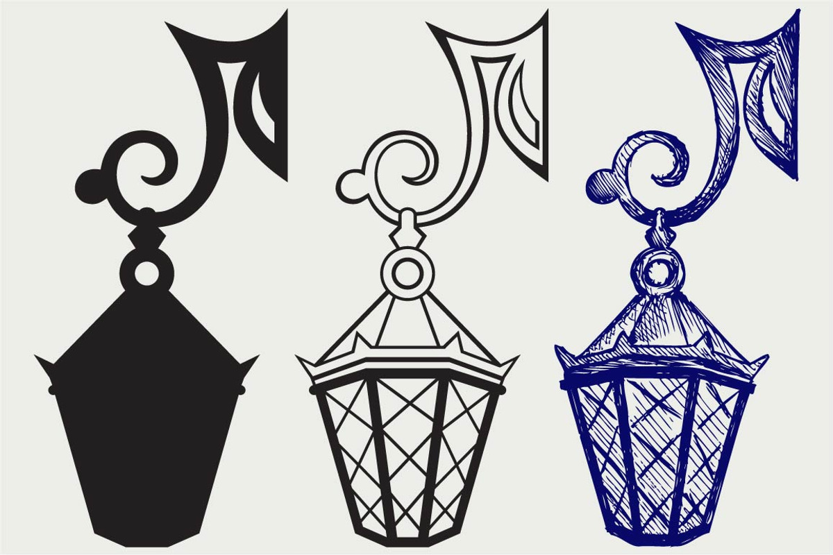 Lantern SVG, an Outline Icon by LineworkStock