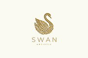 Artistic Swan Vector Logo, a Branding & Logo Template by yopie (Thumbnail 3 of 4)