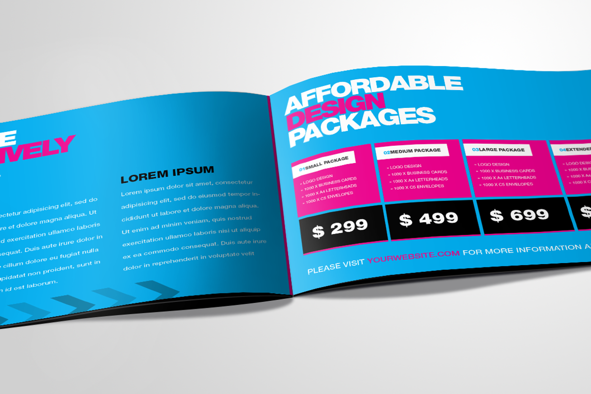 RW Design Agency Portfolio Brochure, a Brochure Template by Reclameworks (Photo 5 of 5)